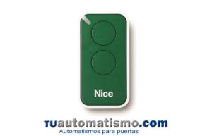 Mando transmisor de garaje Nice INTI2G 2 canales verde