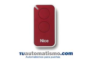 Mando transmisor de garaje Nice INTI2R 2 canales rojo